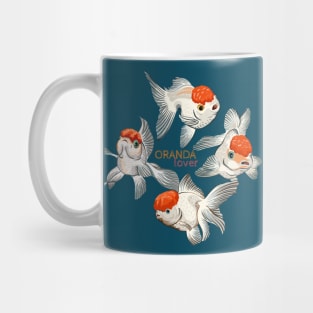 Graphic art of Oranda fish lover Mug